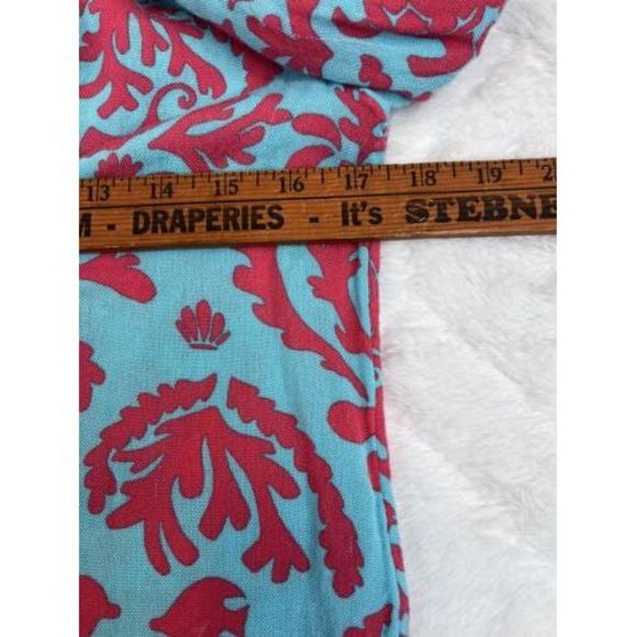 Lilly Pulitzer Women's (XS) Etta V-Neck Tunic w/ Tassels Long Sleeve Blouse - Picture 4 of 7